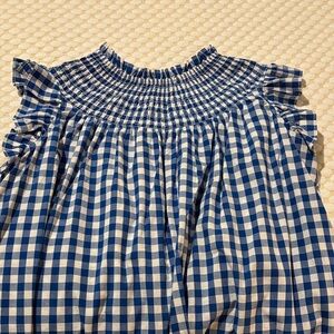 Crown & Ivy Blue and White Asymmetrical Dress